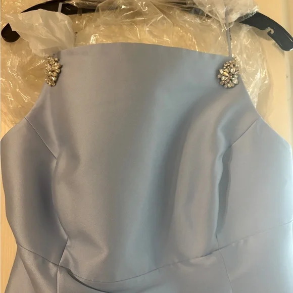 navy blue dress for baby girl Sachin & Babi Bonnie Gown - Ash Blue main image 0